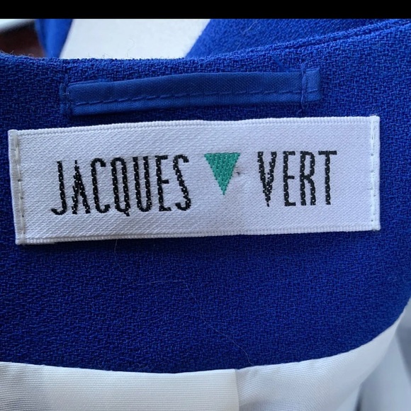 Vintage Jacques Vert cobalt blue suit fits uk 8 - Picture 3 of 9